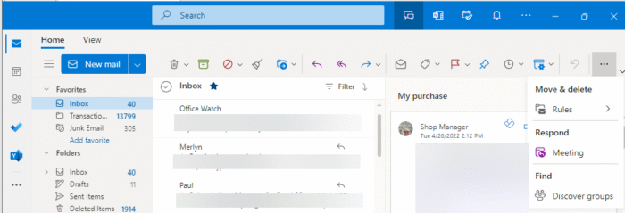 Microsoft Outlook | 天行凝方 Form.Welkin